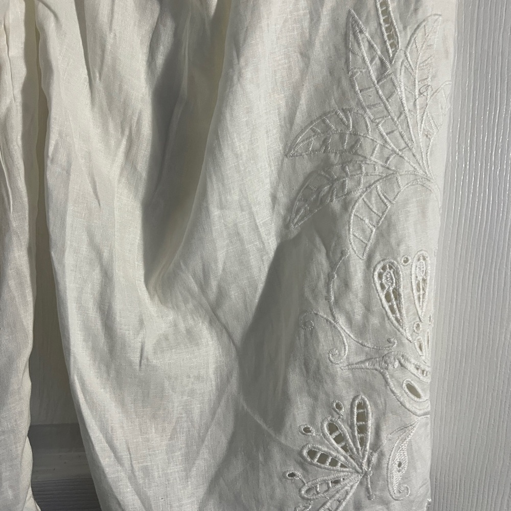 Calypso St. Barth White Cropped Pants - Picture 10 of 12